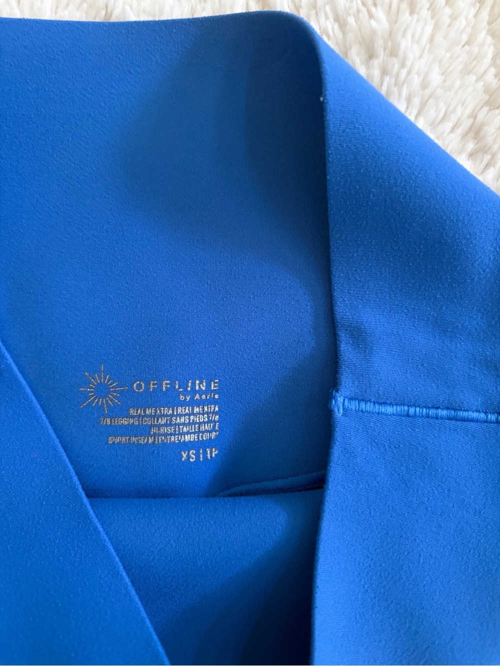 OFFLINE By Aerie Real Me Xtra 7/8 Leggings Blue High Rise XS - Picture 3 of 5